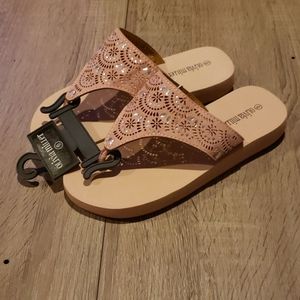 $7 w/ bundle! Olivia Miller Pink Jeweled Sandals